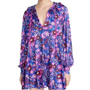 NWT Free People Daisy Jane Dress in Botanical - Floral Groovy 60s Flower Power
